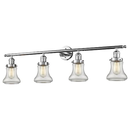 Innovations Lighting 4 Light Bellmont 42In. Polished Chrome Bathroom Fixture With Clear Glass, 510169 215-PC-G192
